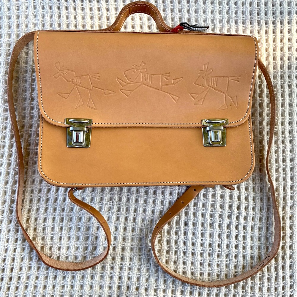 NWT Ruitertassen mini backpack full grain leather
